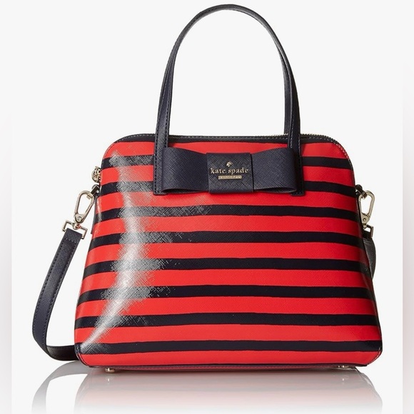kate spade Handbags - kate spade new york Julia Street Stripe Maise Satchel Bag